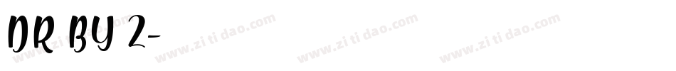 DR BY 2字体转换